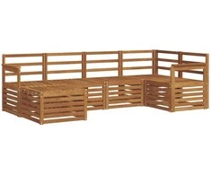 Sekcijos sofų komplektas 6 pcs Natūrali