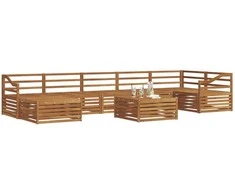 Sofa Lauko sofos komplektas 8 pcs Natūrali