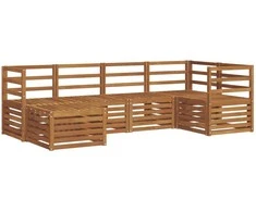 Sekcijos sofų komplektas 6 pcs Natūrali