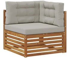 Sofų komplektai 10 vnt. Natūrali ir šviesiai pilka
