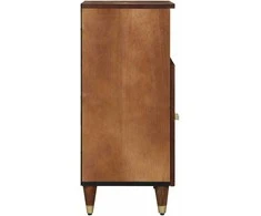 Kabalas su lentyna Ruda 60 x 33 x 75 cm Kietas mango medis