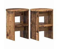 Šoninė spintelė 2 pcs Senas medis Ø40 x 50 cm Dirbtinė mediena
