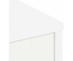 Šoninė spintelė 5 vnt ODDA, baltas, 40x24x79 cm, pušies masyvas