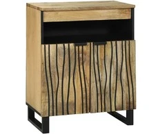 Komodas su stalčių Ruda 60 x 33 x 75 cm mango medienos masyvas