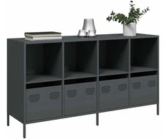 Šoninė spintelė, antracito, 135x39x73,5cm, plienas