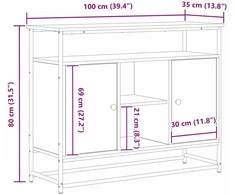 Kabalas Amatininkų ąžuolas 100 x 35 x 80 cm Apdirbta mediena