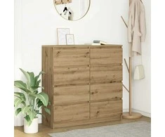 Šoninė spintelė, artisano ąžuolo, 100x35x99cm, apdirbta mediena