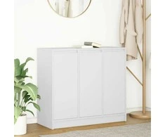 Šoninė spintelė, baltos spalvos, 85x34x76cm, apdirbta mediena