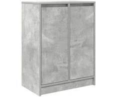 Šoninė spintelė, betono pilka, 57x34x76 cm, apdirbta mediena