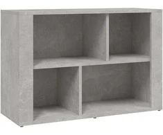 Šoninė spintelė, betono pilka, 80x30x54cm, apdirbta mediena