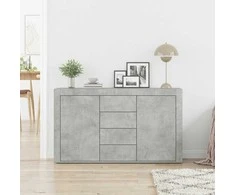 Kabalas Betono pilka 120 x 36 x 69 cm Apdirbta mediena