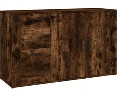 Šoninė spintelė, dūminio ąžuolo, 100x33x59,5cm, mediena