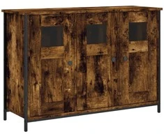 Šoninė spintelė, dūminio ąžuolo, 100x35x70cm, apdirbta mediena
