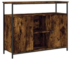 Šoninė spintelė, dūminio ąžuolo, 100x35x80cm, apdirbta mediena