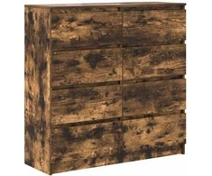 Šoninė spintelė, dūminio ąžuolo, 100x35x99 cm, apdirbta mediena
