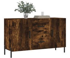 Šoninė spintelė, dūminio ąžuolo, 100x36x60cm, apdirbta mediena
