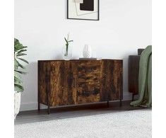Šoninė spintelė, dūminio ąžuolo, 100x36x60cm, apdirbta mediena