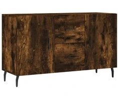 Šoninė spintelė, dūminio ąžuolo, 100x36x60cm, apdirbta mediena