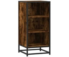 Šoninė spintelė, dūminio ąžuolo, 35,5x35x76cm, mediena/metalas