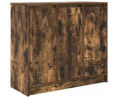 Šoninė spintelė, dūminio ąžuolo, 85x34x76 cm, apdirbta mediena