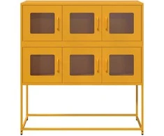 Šoninė spintelė, garstyčių, 100,5x39x107cm, plienas