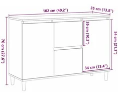 Kabalas Juoda 102 x 35 x 60 cm Apdirbta mediena