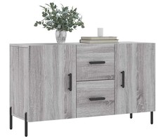 Šoninė spintelė, pilka ąžuolo, 100x36x60cm, apdirbta mediena