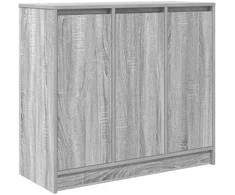 Šoninė spintelė, pilka ąžuolo, 85x34x76 cm, apdirbta mediena