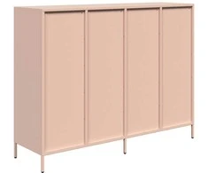 Šoninė spintelė, rožinė, 135x39x103,5cm, plienas