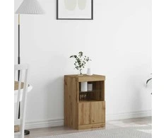 LED Bufetas Amatininkų ąžuolas 41 x 37 x 67 cm Apdirbta mediena