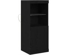 LED Bufetas Juodas ąžuolas 41 x 37 x 100 cm Apdirbta mediena