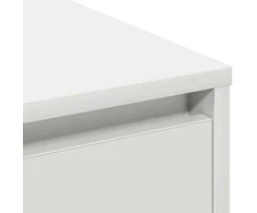 LED Bufetas Balta 90 x 32 x 75 cm Apdirbta mediena
