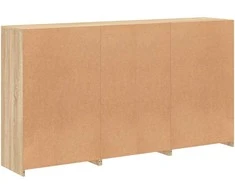 Šoninė spintelė su LED lemputėmis, ąžuolo, 181,5x37x100cm