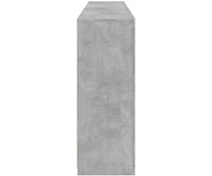 Šoninė spintelė su LED lemputėmis, betono pilka, 181,5x37x100cm