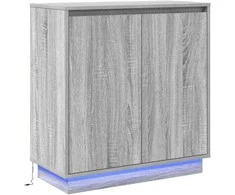 LED Bufetas Pilka sonoma ąžuolo 71 x 34,5 x 75 cm