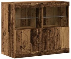LED Bufetas Ruda 81 x 37 x 66,5 cm Apdirbta mediena