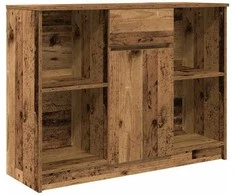 Šoninė spintelė su stalčiumi, 101x35x76 cm, mediena