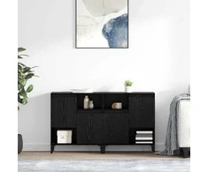 Šoninės lentynos 2 pcs Juodas ąžuolas 60 x 35 x 70 cm