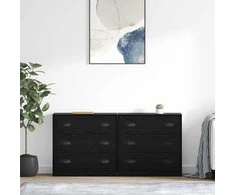 Šoninės lentynos 2 pcs Juodas ąžuolas 70 x 35,5 x 67,5 cm