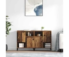 Šoninės lentynos 2 pcs Senovinis medis 60 x 35 x 70 cm