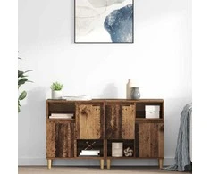 Šoninės lentynos 2 pcs Senovinis medis 60 x 35 x 70 cm