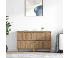 Šoninės lentynos 2 vnt. Amatininkų ąžuolas 60 x 35 x 70 cm