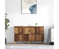 Šoninės lentynos 2 vnt. Senovinis medis 60 x 35 x 70 cm