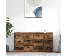 Šoninės lentynos 2 vnt. Senovinis medis 70 x 35,5 x 67,5 cm