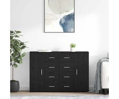 Šoninės lentynos Corona 2 pcs Juodas ąžuolas 59 x 39 x 80 cm