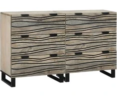 Šoninė spintelė 2 pcs Balta 120 x 33,5 x 75 cm