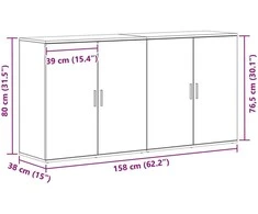 Kabalas 2 pcs Senas medis 79 x 38 x 80 cm Apdirbta mediena