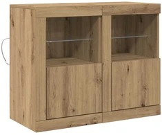 LED Bufetas 2 pcs Amatininkų ąžuolas 41 x 37 x 67 cm