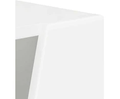 Šoninis lentynas Balta 33 x 32 x 70,5 cm Apdirbta mediena