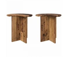 Šoninis stalas 2 pcs Sendintos medienos Ø 39 x 38 cm